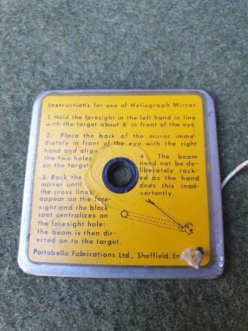 Border war era SADF (SAAF) issue Heliograph (French type - Mirage 3 A/C) in unused & good condition