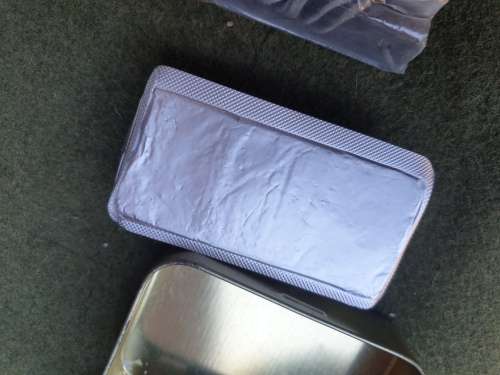 SADF era (SAAF) used small metal tin with `fire kit` and water purification tabs survival E&E kit