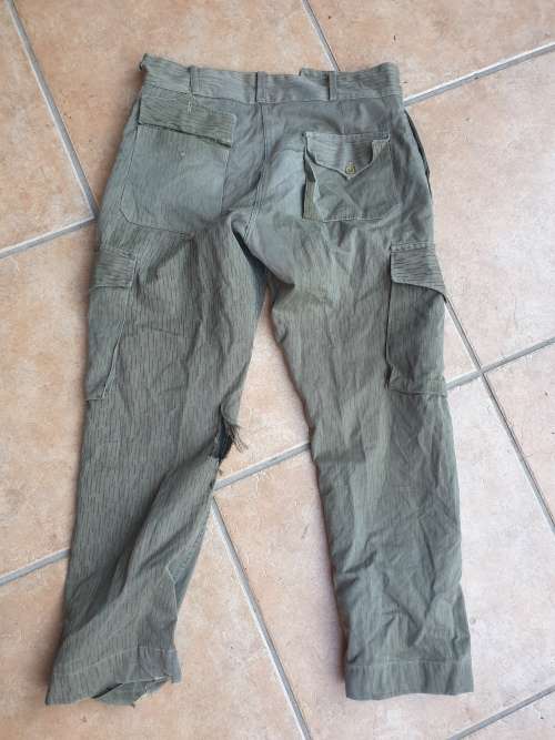 very rare org Moz tailored EG falling rain camo pair of trousers as used by FRELMO/FPLM size 34/36