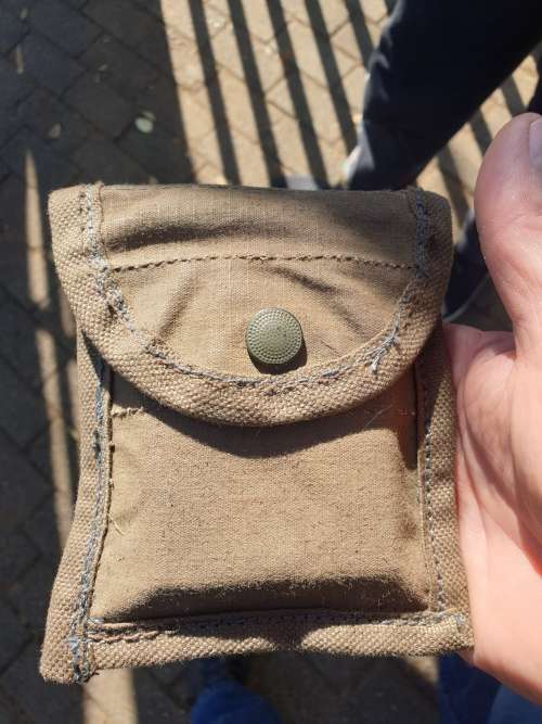 re-worked original SADF issue Pattern 80 donkey brown ripstop canvas 50 rd mag pouch custom sml size