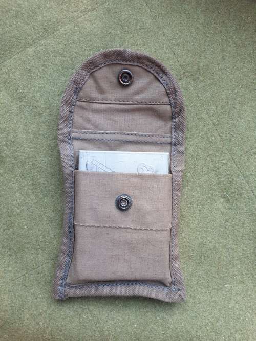 re-worked original SADF issue Pattern 80 donkey brown ripstop canvas 50 rd mag pouch custom sml size