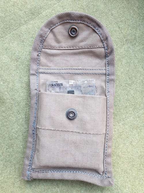re-worked original SADF issue Pattern 80 donkey brown ripstop canvas 50 rd mag pouch custom sml size
