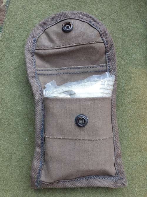 re-worked original SADF issue Pattern 80 donkey brown ripstop canvas 50 rd mag pouch custom sml size