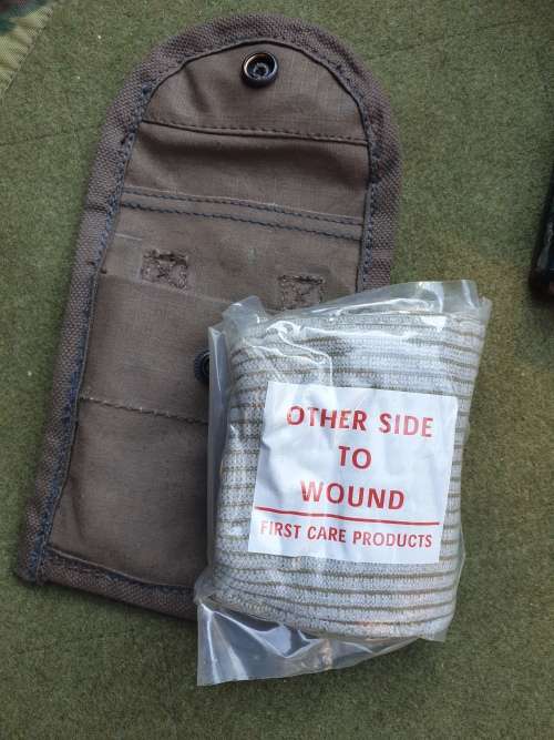 re-worked original SADF issue Pattern 80 donkey brown ripstop canvas 50 rd mag pouch custom sml size