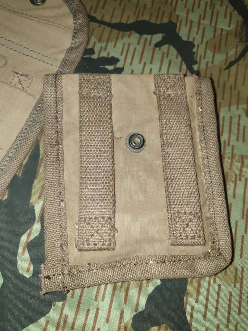 re-worked original SADF issue Pattern 80 donkey brown ripstop canvas 50 rd mag pouch custom sml size