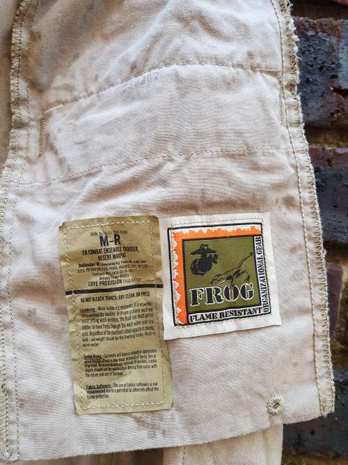 original pr USMC MARPAT (defender fabric/Crye contract) desert camo combat trousers waist sz 36 inch