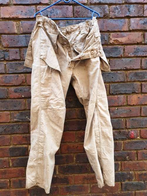 original pr USMC MARPAT (defender fabric/Crye contract) desert camo combat trousers waist sz 36 inch