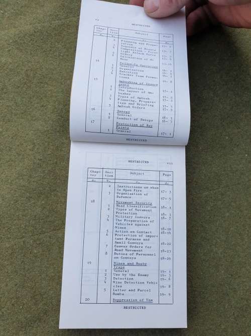 orginal SADF bushwar period/era COIN aide memoir A6 size pocket booklet in good clean condition