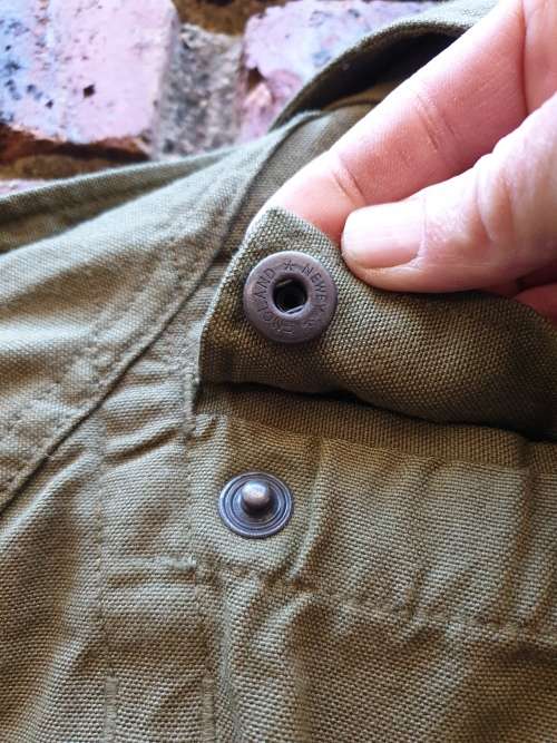 early bushwar era SADF issue olive green AFV crew-man`s fire-resistant one-piece overall size small