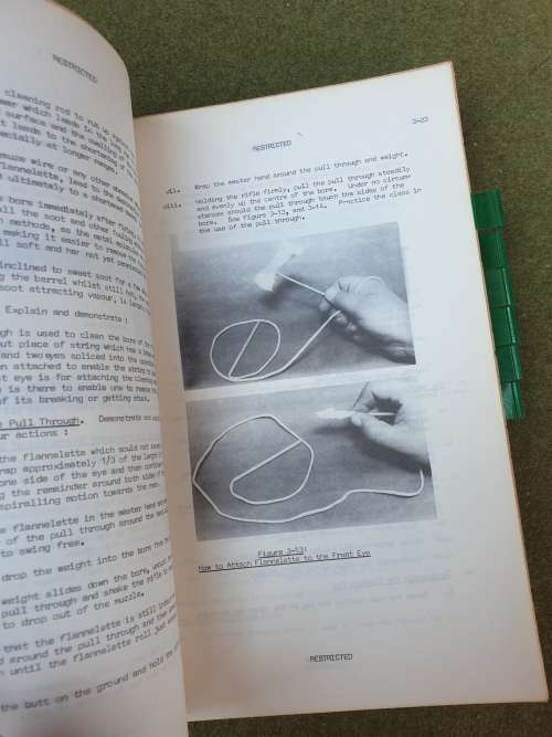 original bushwar era dated Jun 1979 SADF issue musketry training manual in good read/ used condition