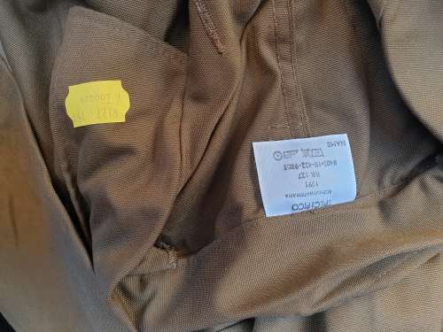 original SADF era XL (127cm) nutria browns one-piece overall in good clean new in plastic condition