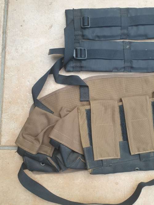 scarce SA Army Para issue nutria Bateleur 90 Backpacker made chest-webbng in very good clean used
