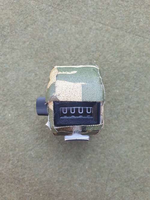 SA SF Recce SADF era used original Made in Japan sheep (pace) counter hand custom camoed - working