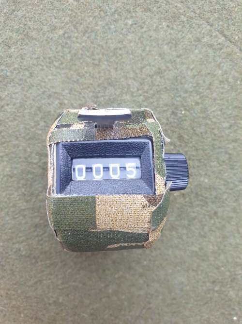 SA SF Recce SADF era used original Made in Japan sheep (pace) counter hand custom camoed - working