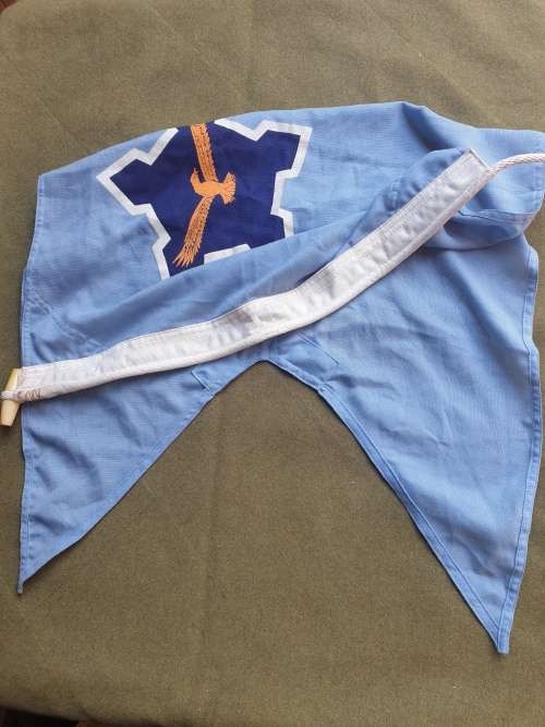 scarce SADF era original SAAF level 2 (Genl`s) storm flag approx 90cmx60cm in VERY good used cond