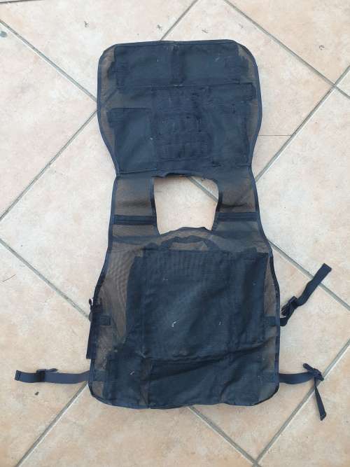 rare original factory-made over-the-head type 32 Bn summer patt camo urban assault vest blackened
