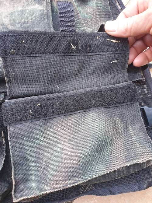 rare original factory-made over-the-head type 32 Bn summer patt camo urban assault vest blackened