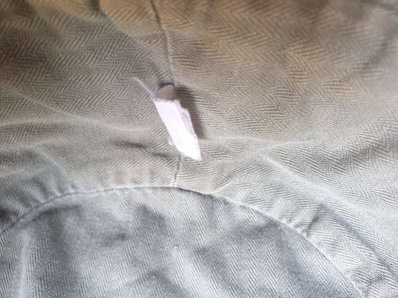 well used SADF era original Recce (SA SF) issue HBT `training greens` flap-cap see pics for conditio