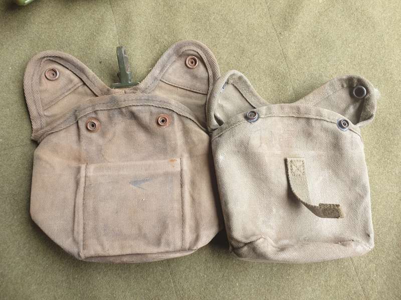 used SAP (contract) issue Borderwar era original 1lt canteen cover & std SADF type 1lt canteen & cup