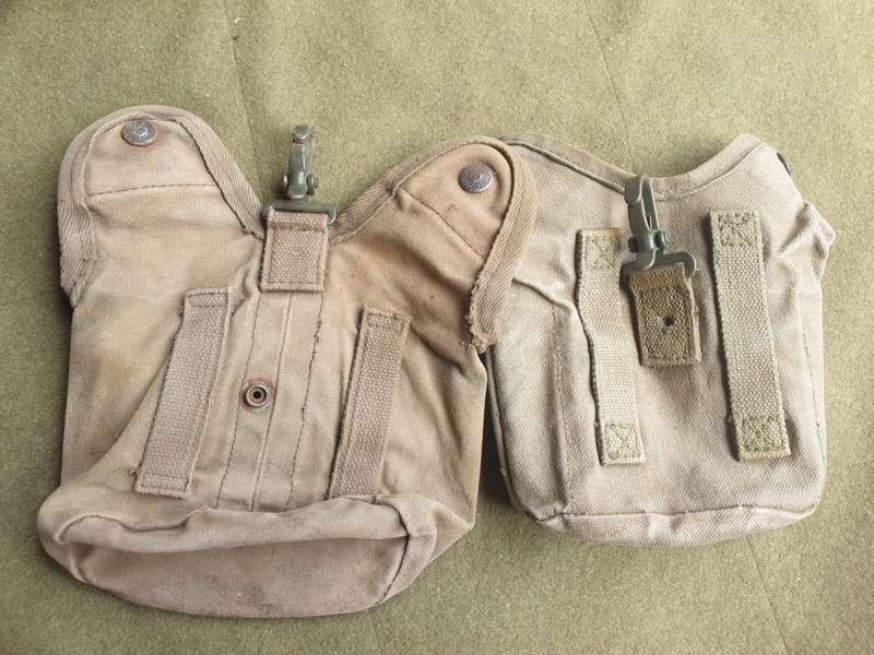used SAP (contract) issue Borderwar era original 1lt canteen cover & std SADF type 1lt canteen & cup