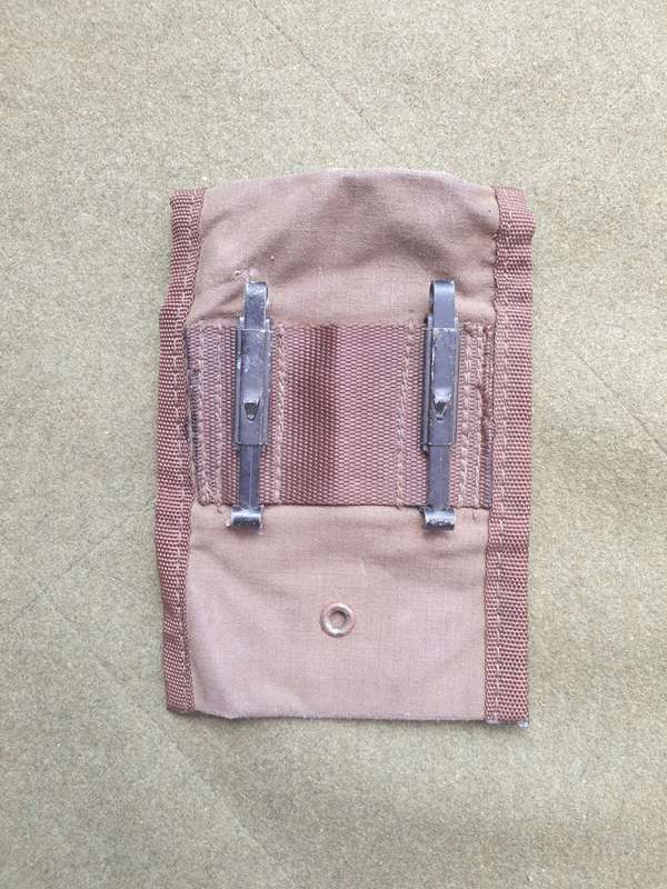 rare & original SWA/Angola Border war era patt 80 SADF issue small donkey brown ripstop canvas pouch