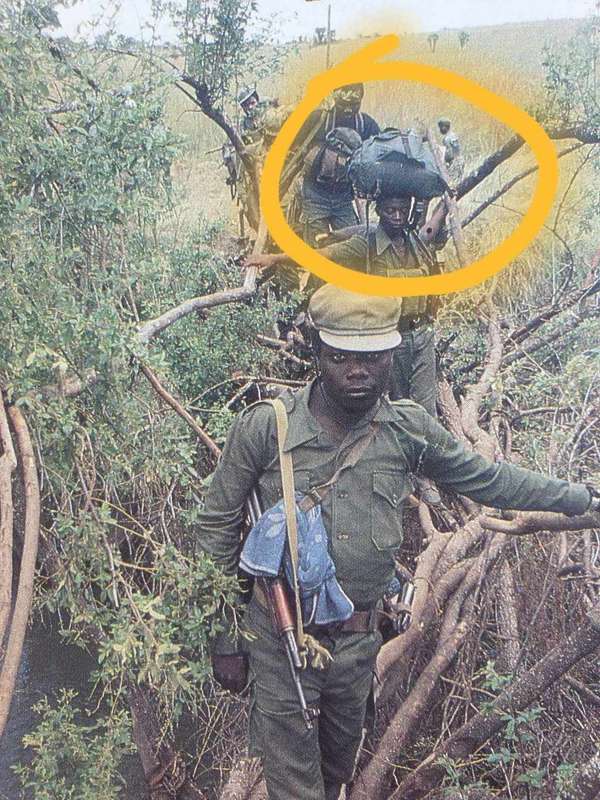 VERY scarce original emerald green basic backpack supplied to UNITA/RENANO as Mil aid by The RSA
