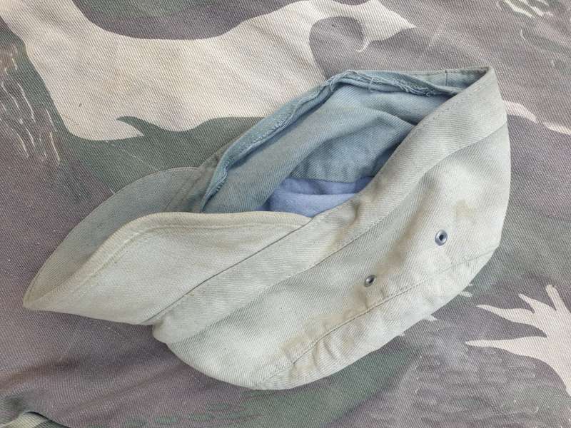 rarely seen original Cuban issue olive green fatigue cap Angola bushwar piece no damage BUT faded