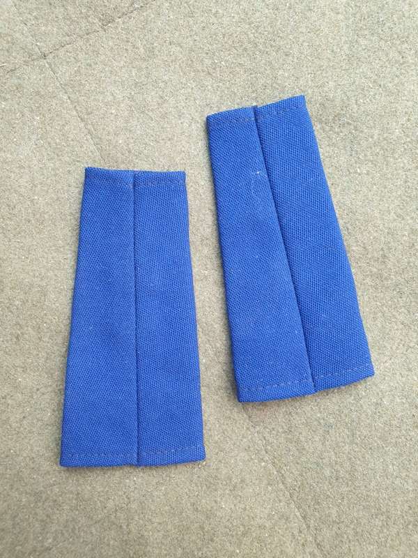 pair good clean used SAP era pre-1994 field-dress blue officers cloth ranks Brig stars & castle
