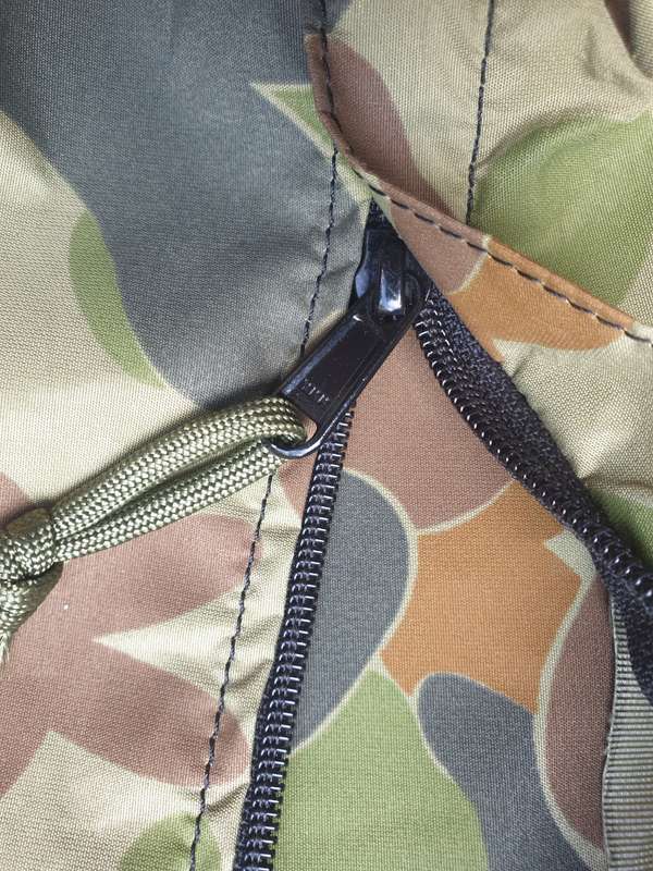 local RSA made REPRODUCTION Niemoller style SA SF model webbing as new - AUSCAM camo nylon