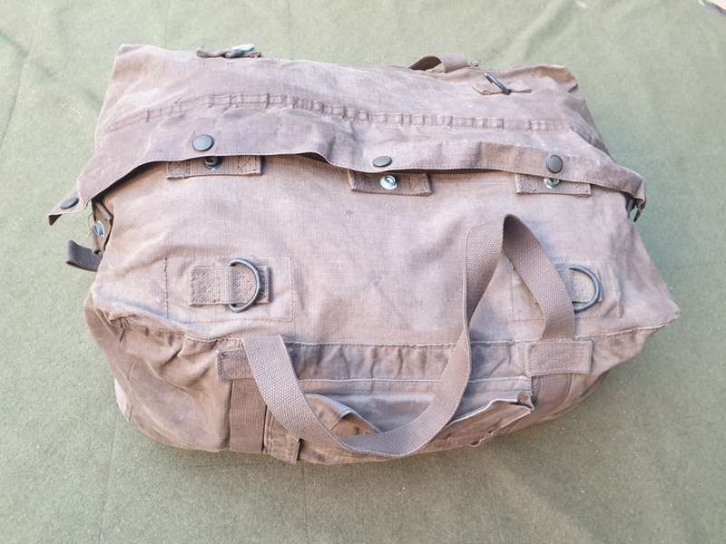 scarce patt 80 (donkey brown ripstop canvas) webbing kit-bag SADF issue SWA/Angola borderwar period
