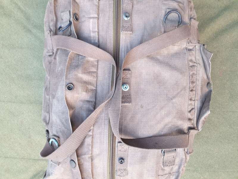 scarce patt 80 (donkey brown ripstop canvas) webbing kit-bag SADF issue SWA/Angola borderwar period