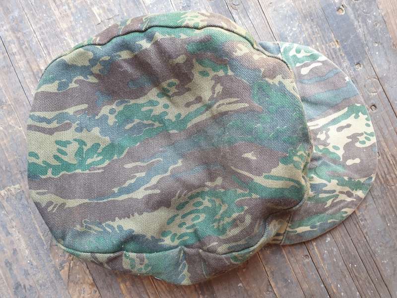 100% original Libyan Rhubarb Camo SWAPO PLAN freedom fighters cap - field repairs - size 57/5cm