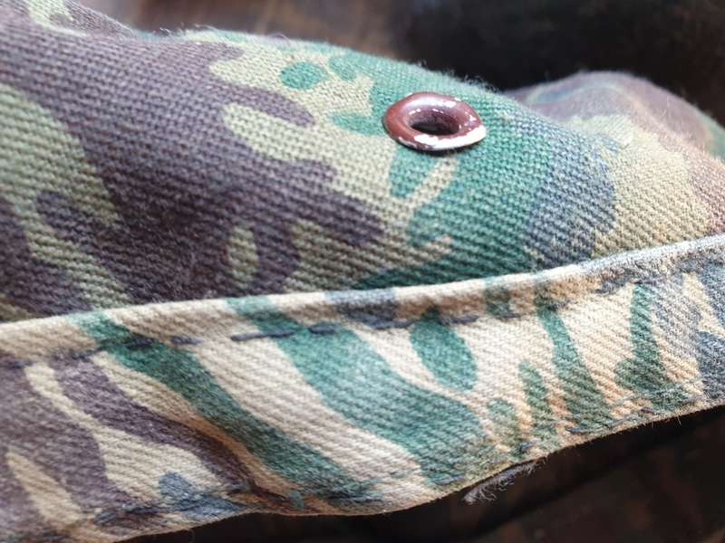 100% original Libyan Rhubarb Camo SWAPO PLAN freedom fighters cap - field repairs - size 57/5cm