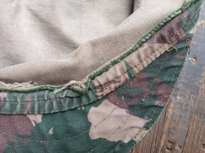 original Zim Army post indep dry season lizard camo flap-cap large sze 60cm used condton good colour
