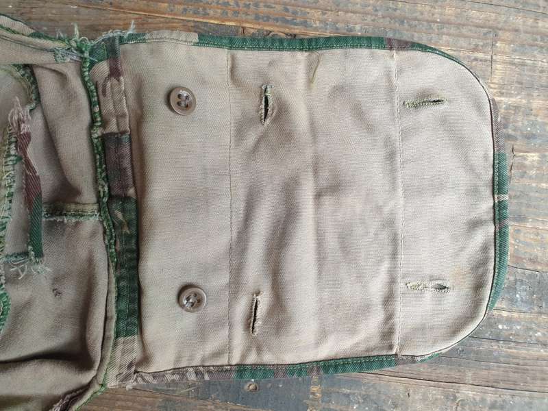 original Zim Army post indep dry season lizard camo flap-cap large sze 60cm used condton good colour
