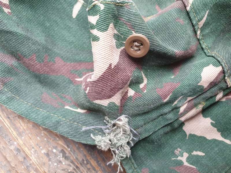 original Zim Army post indep dry season lizard camo flap-cap large sze 60cm used condton good colour