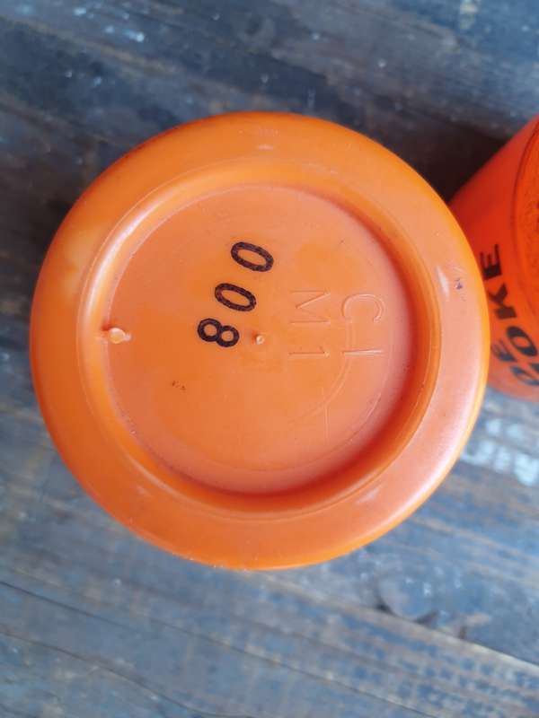 original SADF type SWA/Angola bushwar era issue 2 piece plastic canister WHiTE smoke grenade dd 87