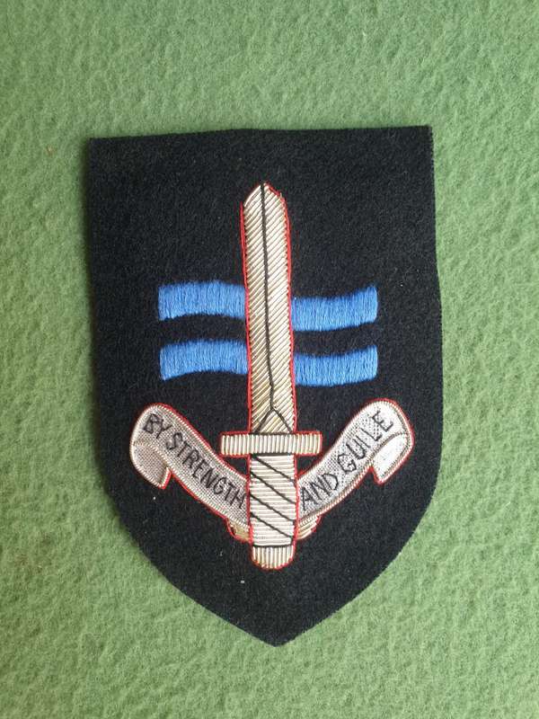 bullion & silk thread SBS blazer pocket/ceremonial dress large badge in good used & clean condition