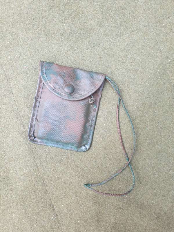 original SADF era 80s used SA SF Recce survival mirror (actual mirror glass) custom camo`ed & pouch