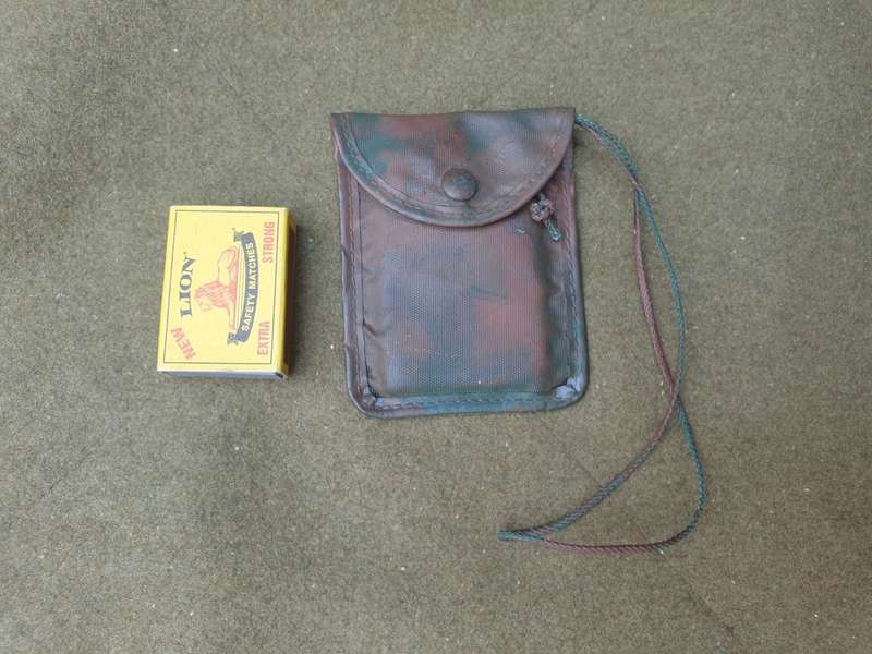 original SADF era 80s used SA SF Recce survival mirror (actual mirror glass) custom camo`ed & pouch