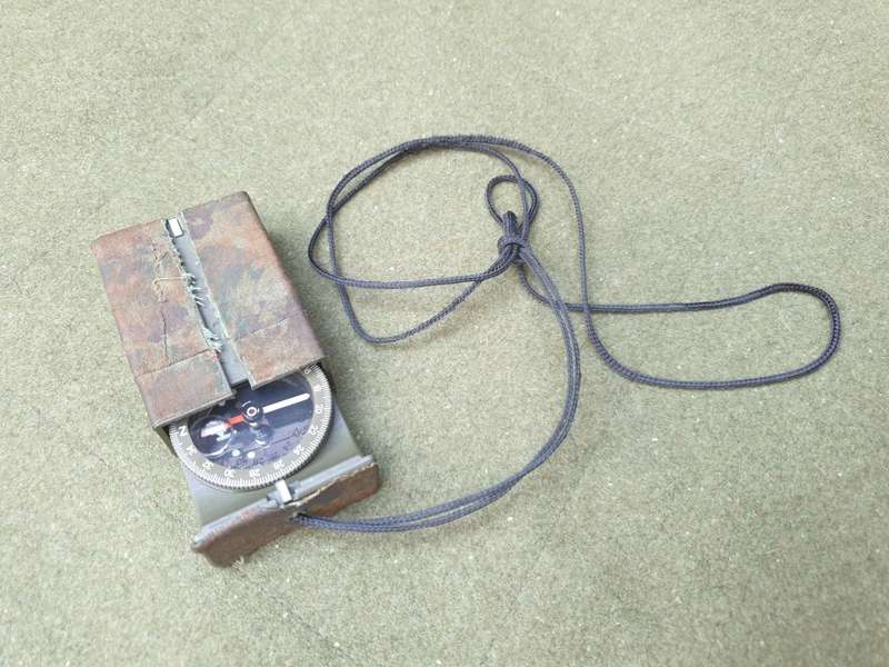 original SADF era 80s used SA SF Recce DP-1 RECTA Swiss small marching compass custom camo`ed
