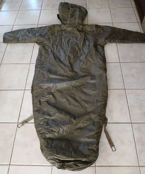 original dd 1961 German Army Olive `Sniper`/OP duty sleeping-bag with arms in good used condition