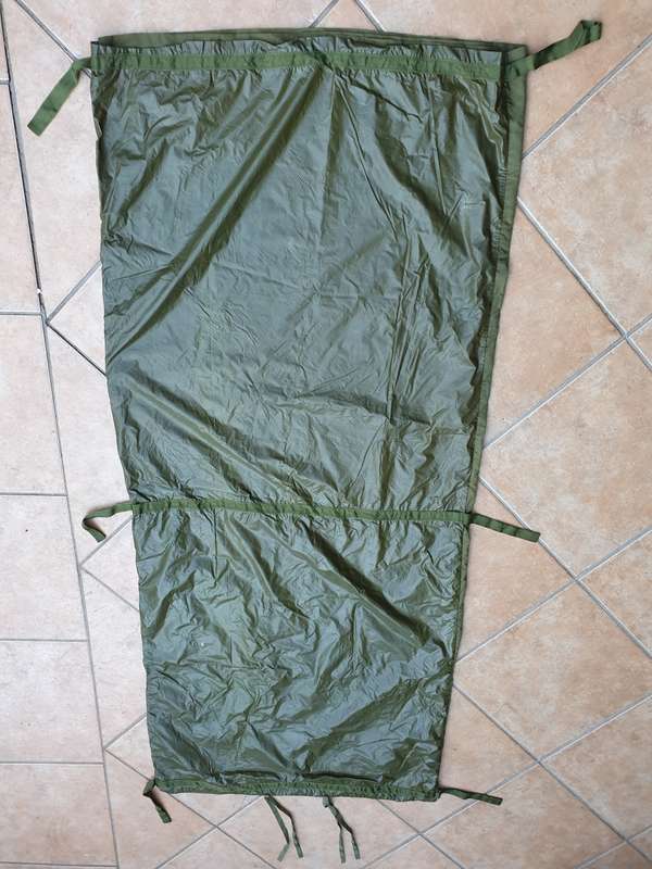 original SWA/Angola RECCE used period multi-layer olive green para-silk nylon summer sleepng bag