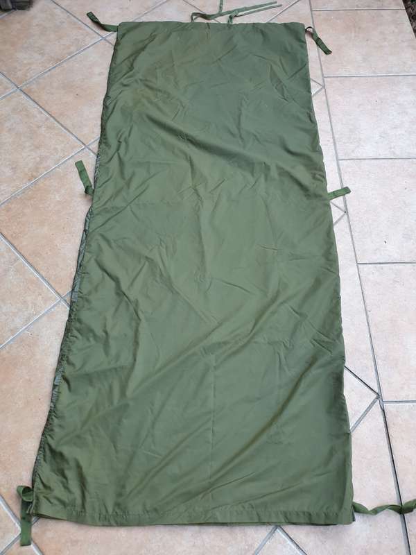 original SWA/Angola RECCE used period multi-layer olive green para-silk nylon summer sleepng bag
