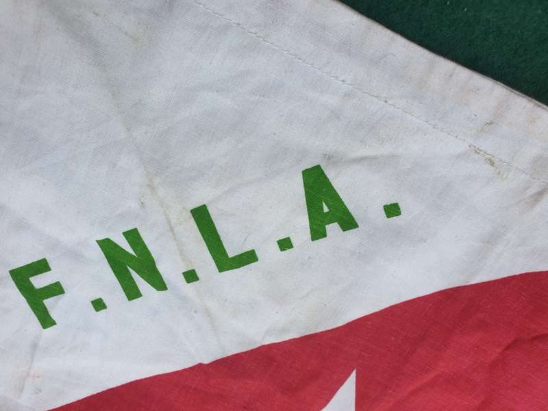 100% original SWA/ Angola period FNLA small battle flag - collected drect from SADF vet of Op Savanh