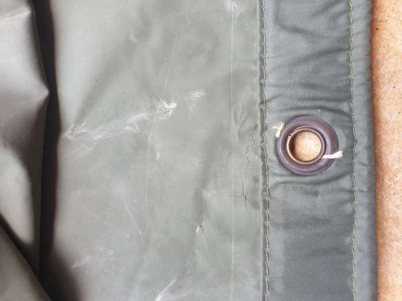 VERY scarce (virtually unkown) SAP COIN issue olive green rubberised canvas (with zip) shelter/ bivi