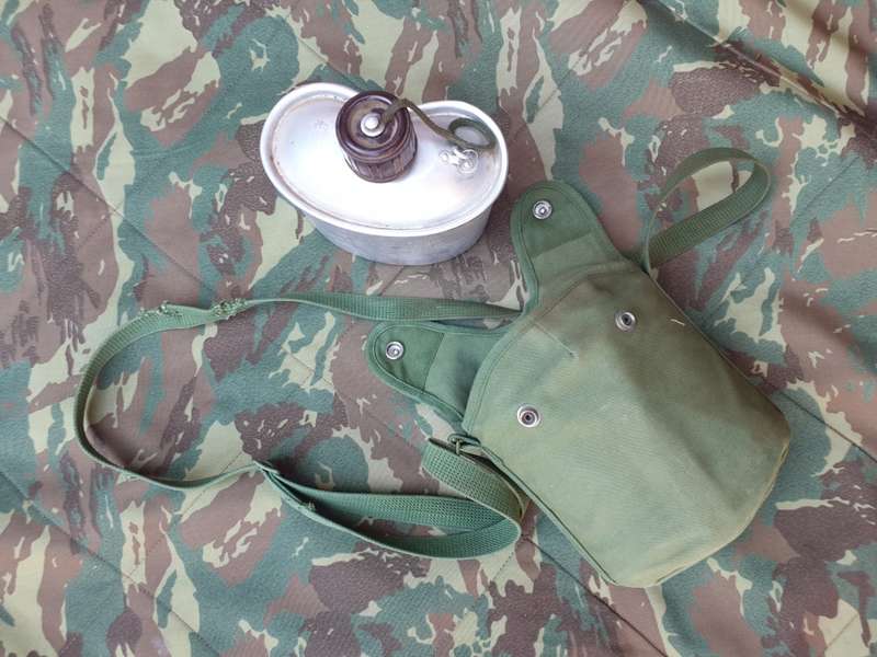 Complete original PLA Chinese CHICOM type 78 canteen & mess kit with cover in good complete used
