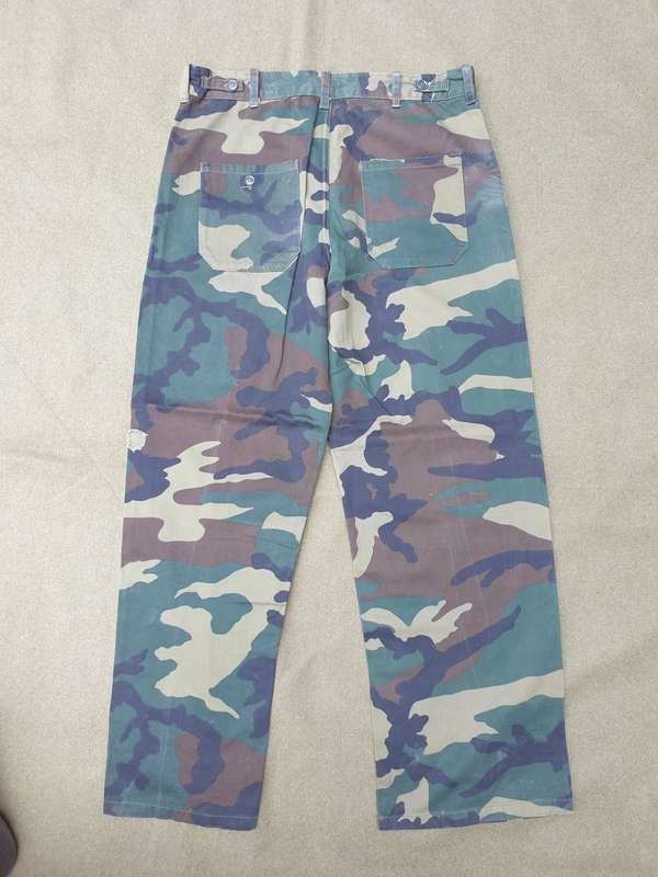 SWA/Angola era border war Freedom Fighter/Terr SWAPO PLAN worn med waist woodland camo trousers