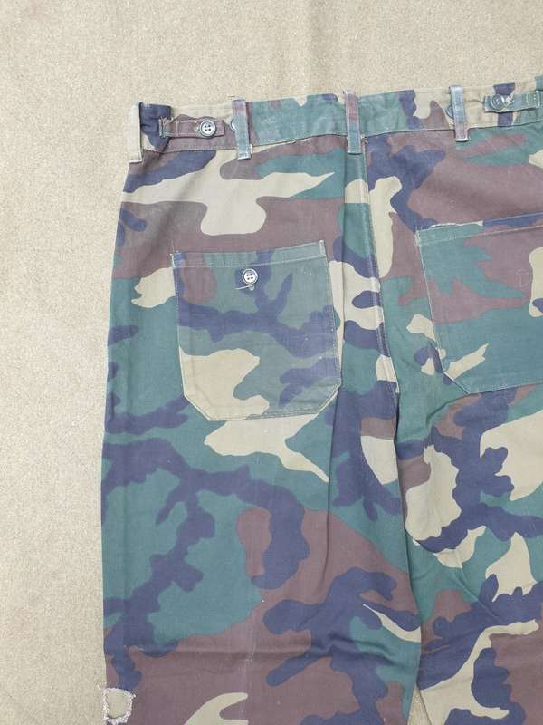 SWA/Angola era border war Freedom Fighter/Terr SWAPO PLAN worn med waist woodland camo trousers