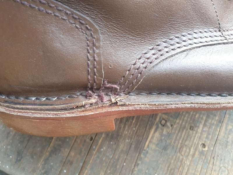 brown leather double buckle Rhodesian type/style combat boots size 8/9 UK in good used condition